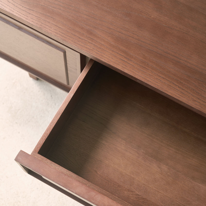 Yorke Oak TV Console | Walnut Stained Oak