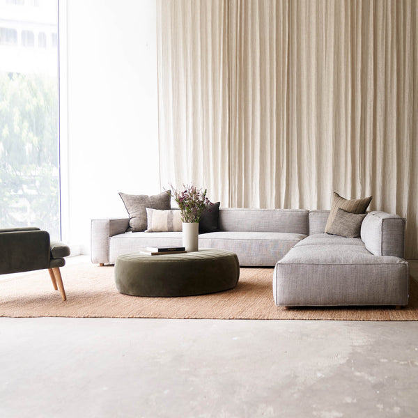 Sketch baker L shape fabric sofa bespoke - Originals Furniture Singapore 