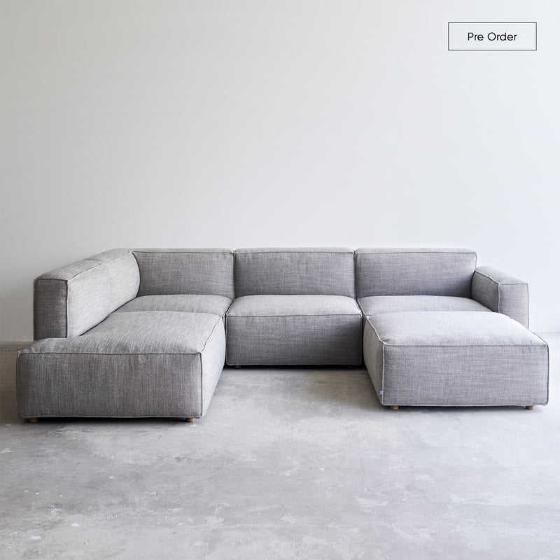 Sketch Baker Modular Sofa Bespoke Fabric Custom 301cm from Originals Furniture Singapore