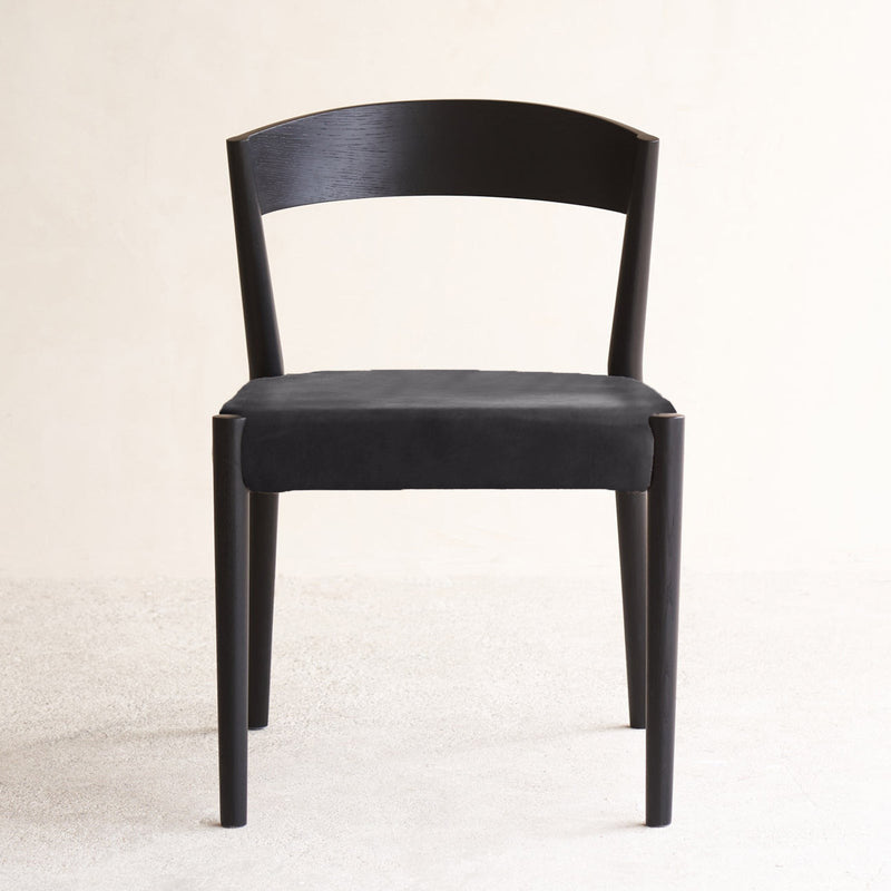 Sketch Black Frame Bespoke Custom Leather Ronda Dining Chair from Originals Furniture Singapore