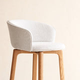 Sketch glide fabric oak bar stool bespoke - Originals Furniture Singapore
