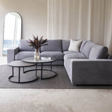 Hansen Corner Fabric Sofa | Weathered Grey (279cm) - Originals Furniture
