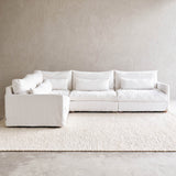 Island Modular Corner Fabric Sofa | Optic White (320cm)