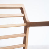 Nysse Fabric Armchair | Oak Frame - Milk (76cm)