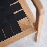 Nysse Fabric Armchair | Oak Frame - Cobbler Panna Cotta