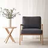 Nysse Leather Armchair | Coal