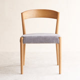 Ronda Fabric Dining Chair | Oak Frame - Weathered Grey