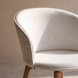 Glide Dining Chair | Oak - Bespoke Fabric