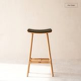 Odd Bar Stool | Oak Frame - Bespoke Fabric