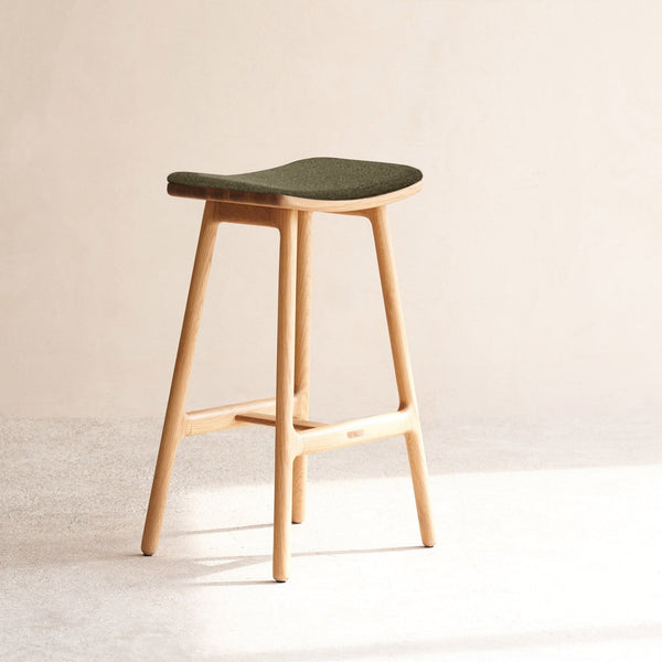 Odd Counter Stool | Oak Frame - Bespoke Fabric