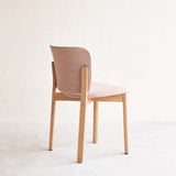Pinta Dining Chair | Pink, Oak Frame