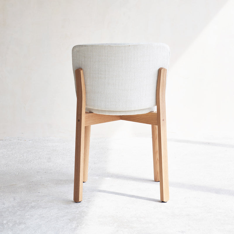 Sketch Pinta Dining Chair Oak with Bespoke Custom Fabric from Originals Furniture Singapore