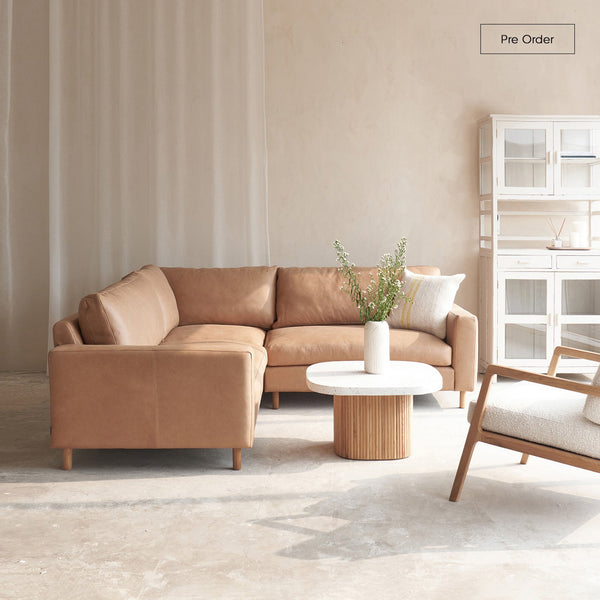 Ponte Corner Sofa | Bespoke Fabric & Leather (228cm)
