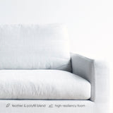 Ponte Long L Shape Sofa | Bespoke Fabric (270 cm)