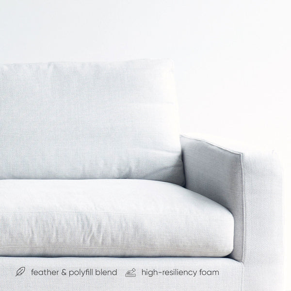 Ponte Long L Shape Sofa | Bespoke Fabric (270 cm)
