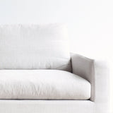 Ponte Long L Shape Fabric Sofa | Pearl (270 cm)
