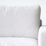 Ponte petite L shape fabric sofa in pearl - Originals Furniture Singapore