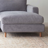 Ponte petite L shape fabric sofa in weathered grey - Originals Furniture Singapore