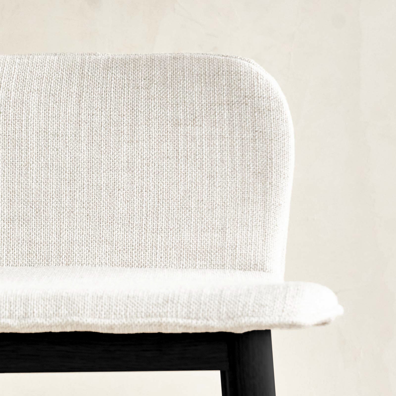 Portia Counter Stool - Natural Frame / Pewter Fabric Seat