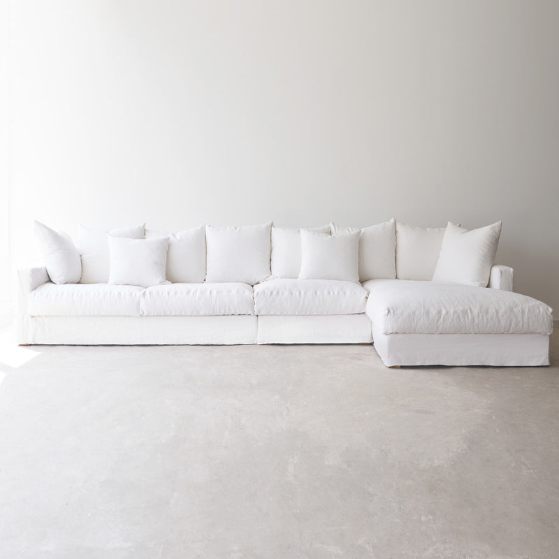 Sketch sloopy L shape fabric sofa bespoke - Originals Furniture Singapore