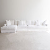 Sketch sloopy L shape fabric sofa bespoke - Originals Furniture Singapore