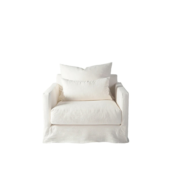 Sketch Summer Ivory Sloopy Fabric Armchair