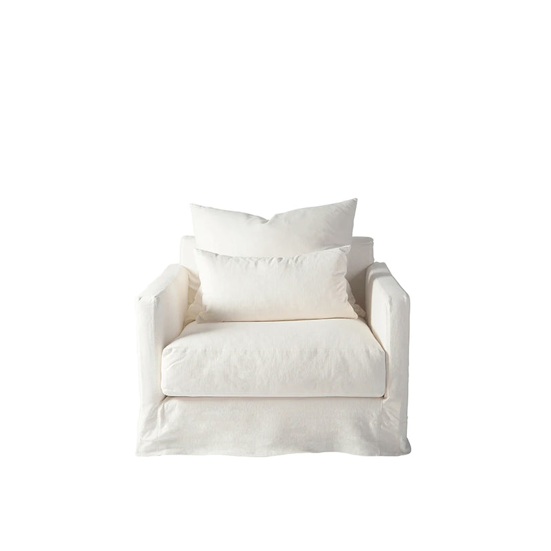 Sketch Summer Ivory Sloopy Fabric Armchair
