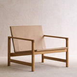 Troubadour Fabric Armchair | Oak Frame - Sherpa Toffee