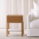 Tye Oak Nightstand | Natural
