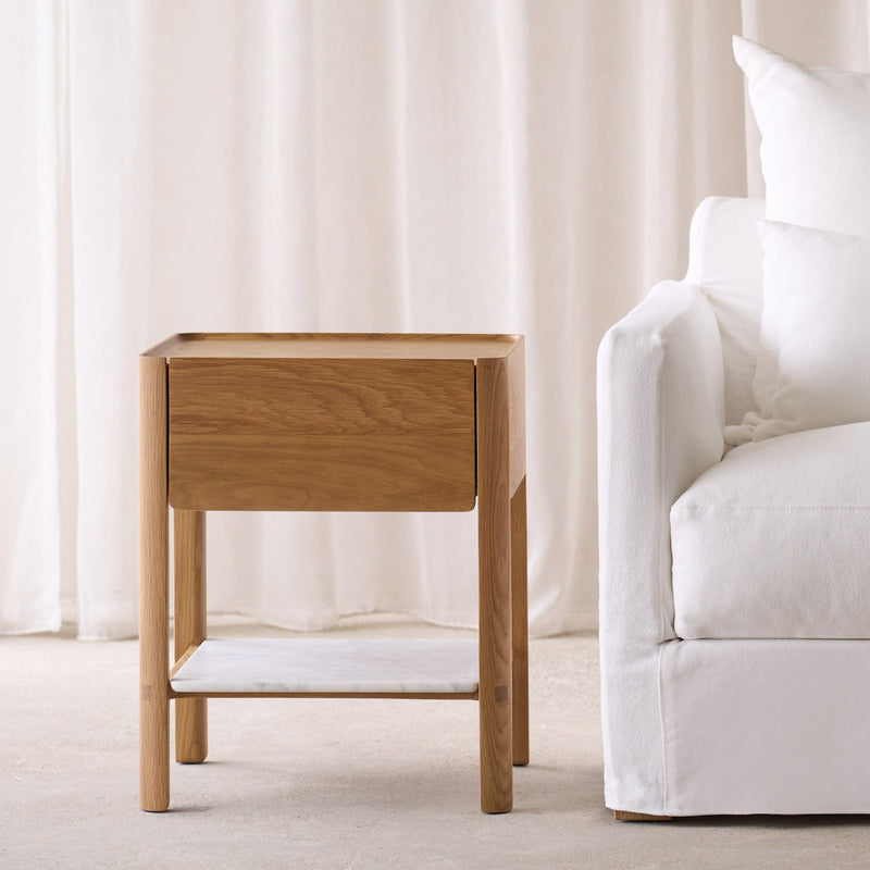 Tye Oak Nightstand | Natural