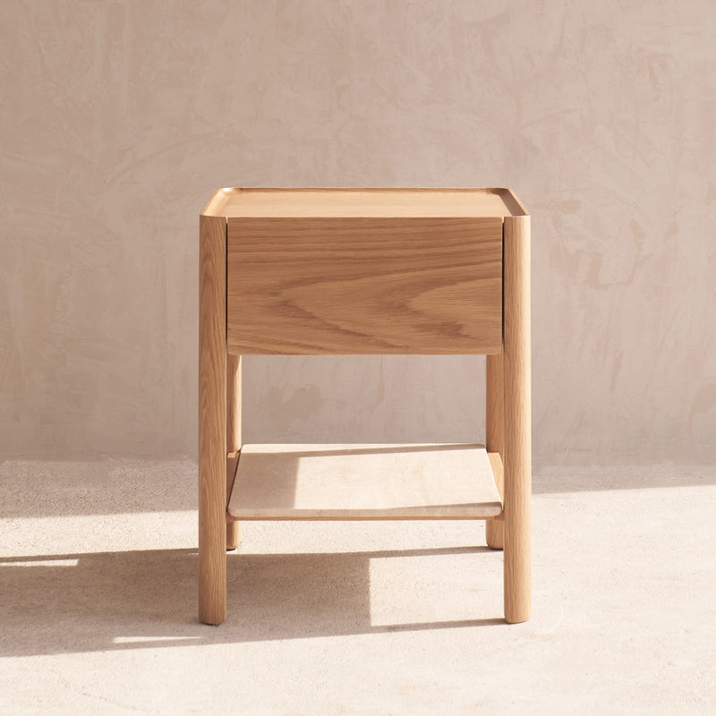 Tye Oak Nightstand | Natural