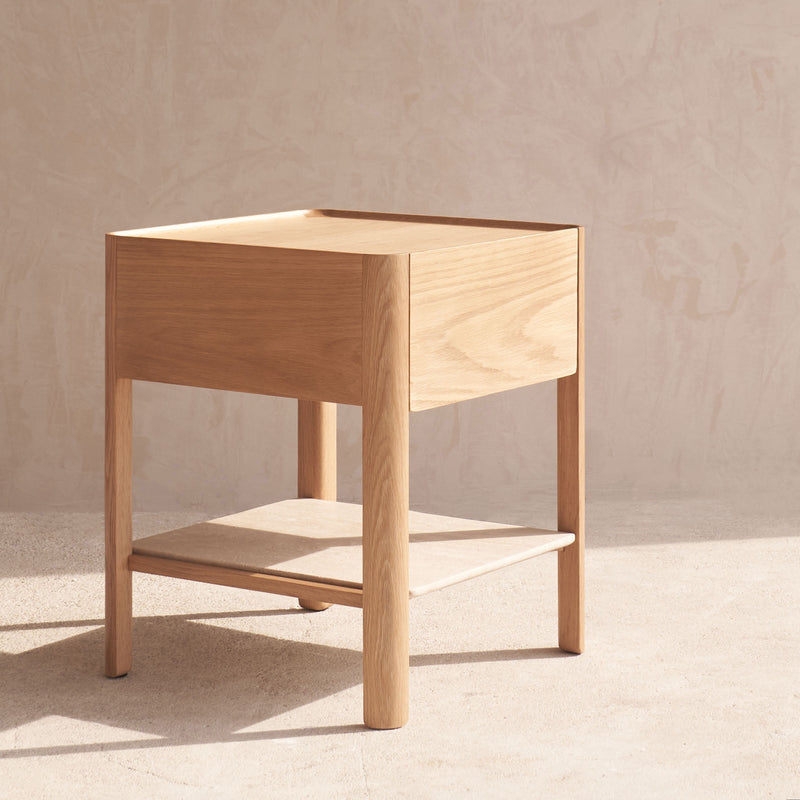 Tye Oak Nightstand | Natural