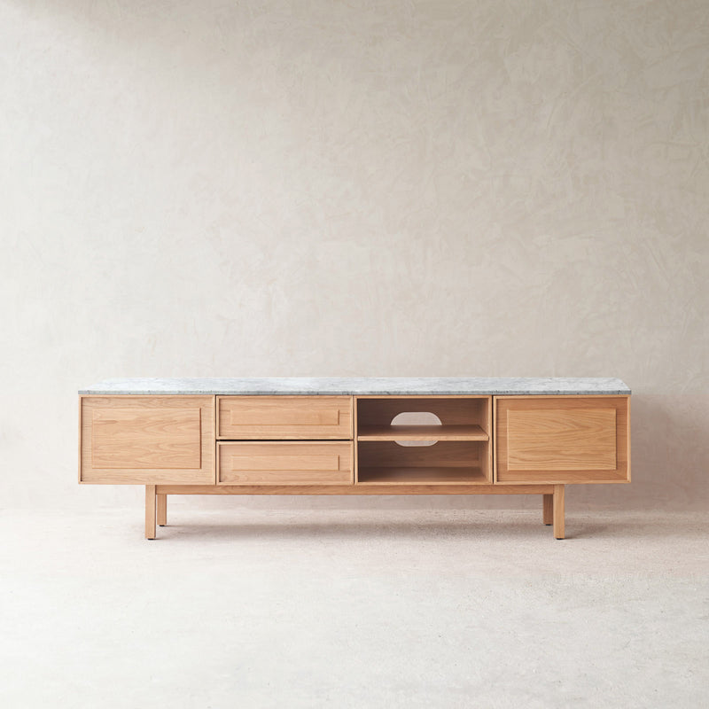 Yorke Oak TV Console | Natural