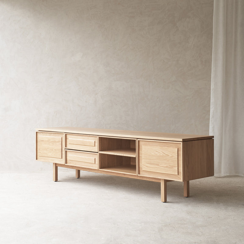 Yorke Oak TV Console | Natural