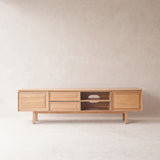 Yorke Oak TV Console | Natural