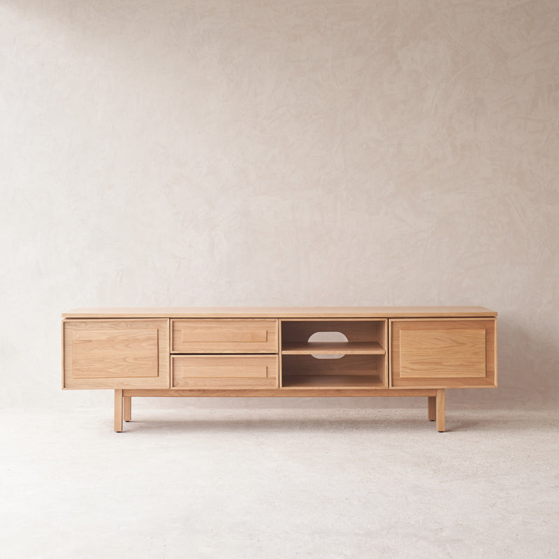 Yorke Oak TV Console | Natural