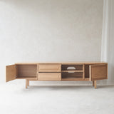 Yorke Oak TV Console | Natural