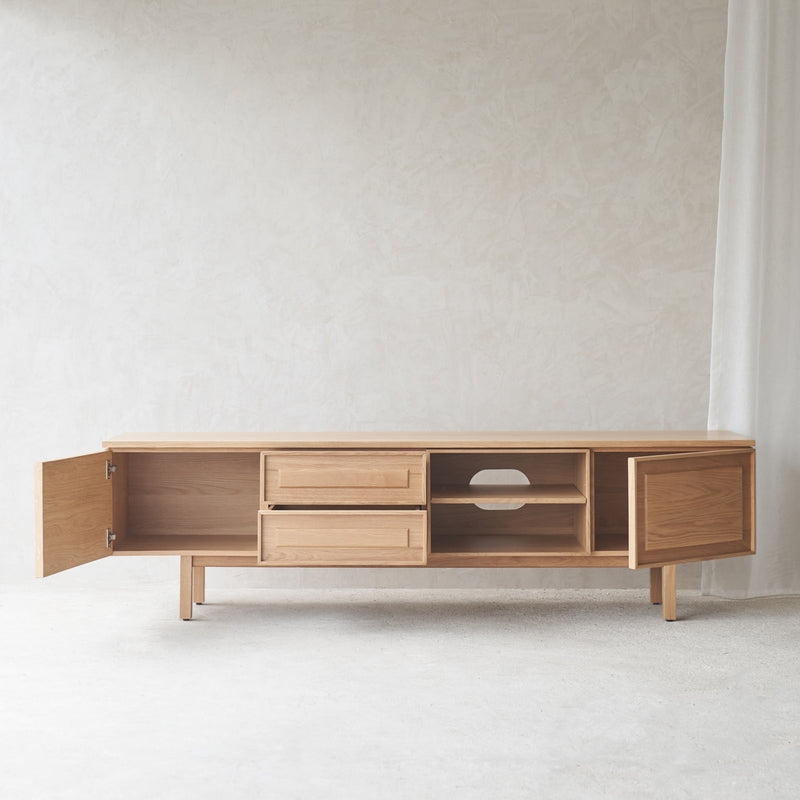 Yorke Oak TV Console | Natural