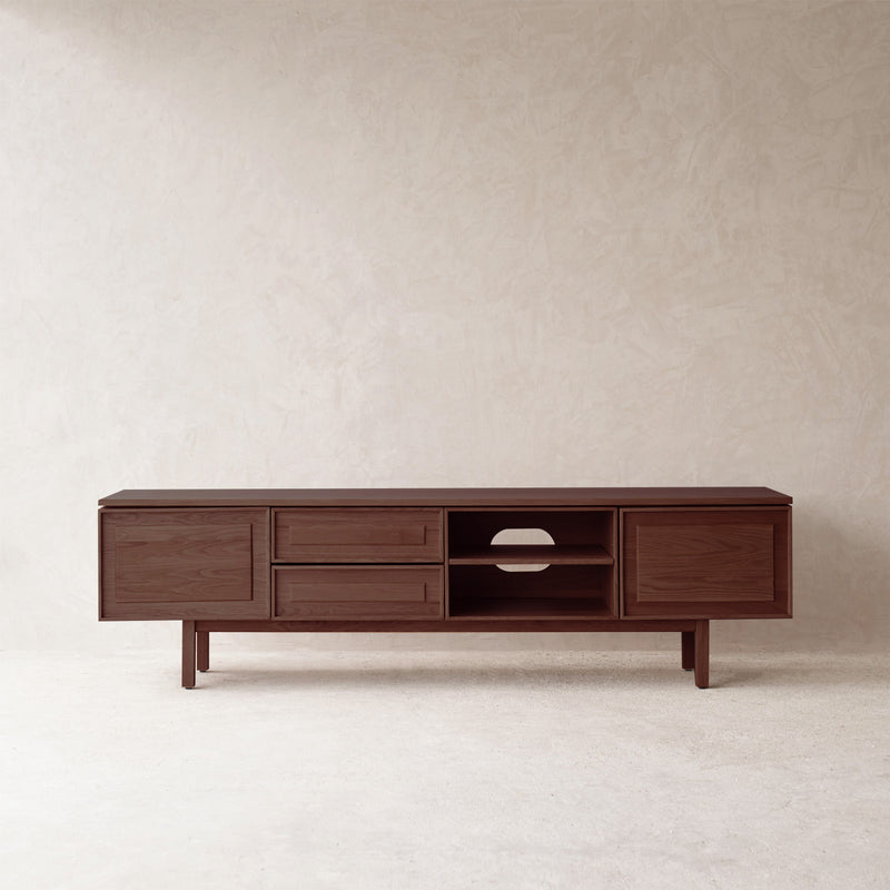Yorke Oak TV Console | Walnut Stained Oak