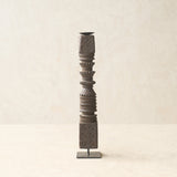 Antique Hand Carved Charpoy Candle Stand
