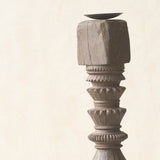 Antique Hand Carved Charpoy Candle Stand