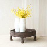 Antique Hand Carved Chakki Low Table | No. 4