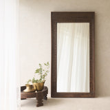 Vintage Teak Carved Mirror | Dark Brown | No. 1