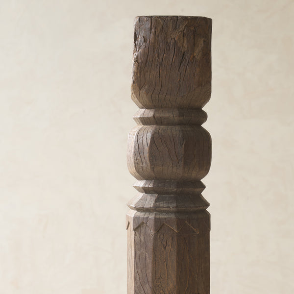 Hand Carved Teak Architectural Pillar | No. 3
