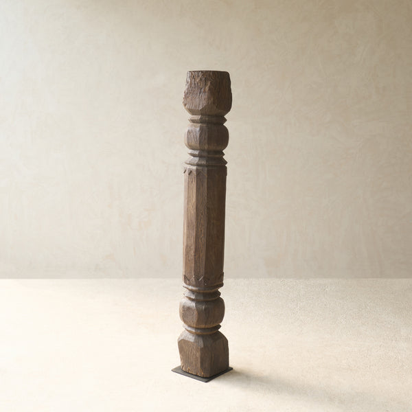 Hand Carved Teak Architectural Pillar | No. 3