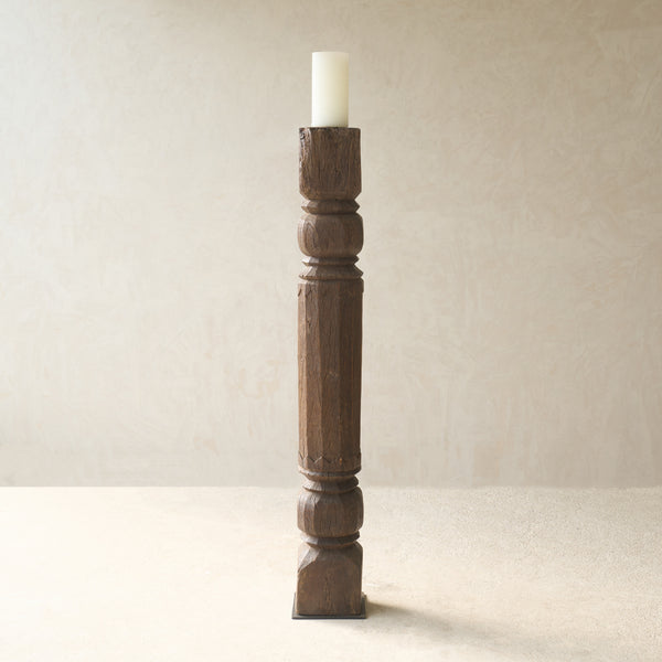 Hand Carved Teak Architectural Pillar | No. 3