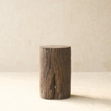 Reclaimed Indian Solid Wood Log Side Table