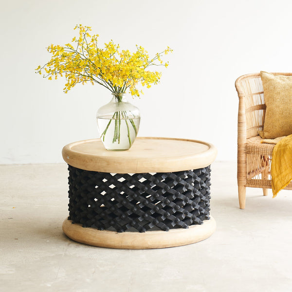 Bamileke coffee table in black natural - Originals Furniture Singapore