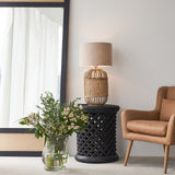 Bamileke stool in black- Originals Furniture Singapore