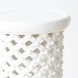 Bamileke stool in white - Originals Furniture Singapore